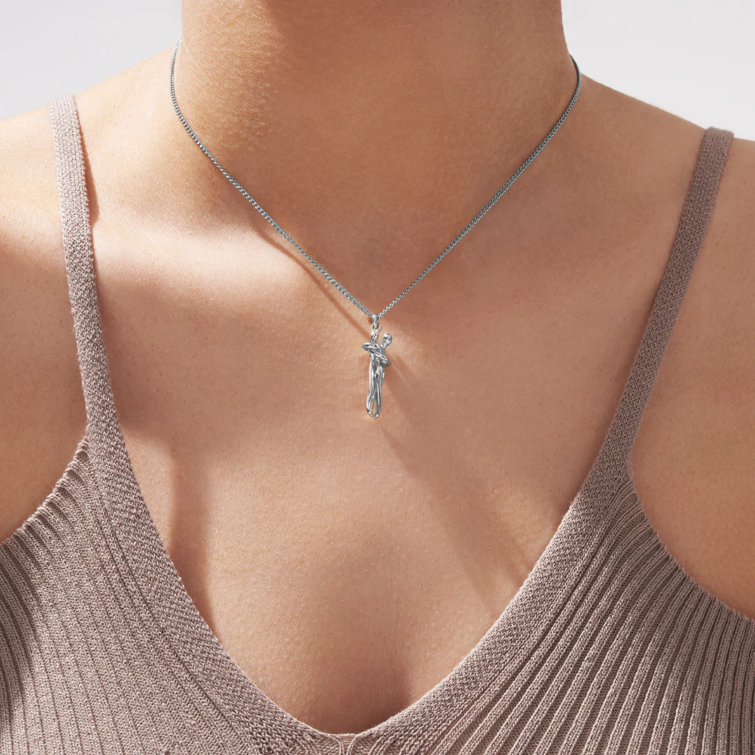 Silver Hug Necklace - Image 4
