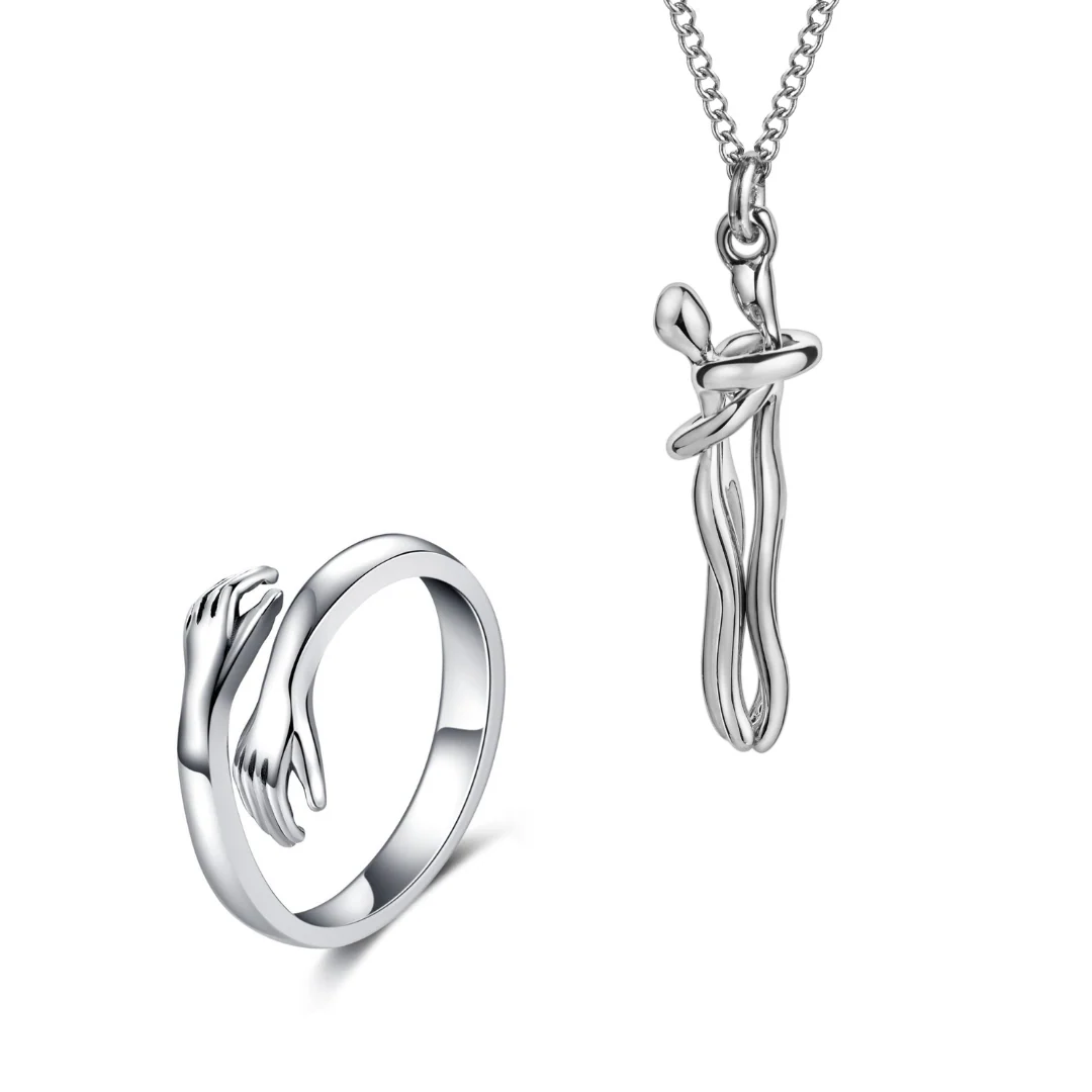 Silver Hug Necklace - Image 2
