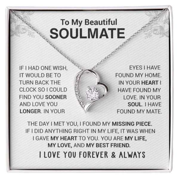 To My Beautiful Soulmate Necklace - Image 2