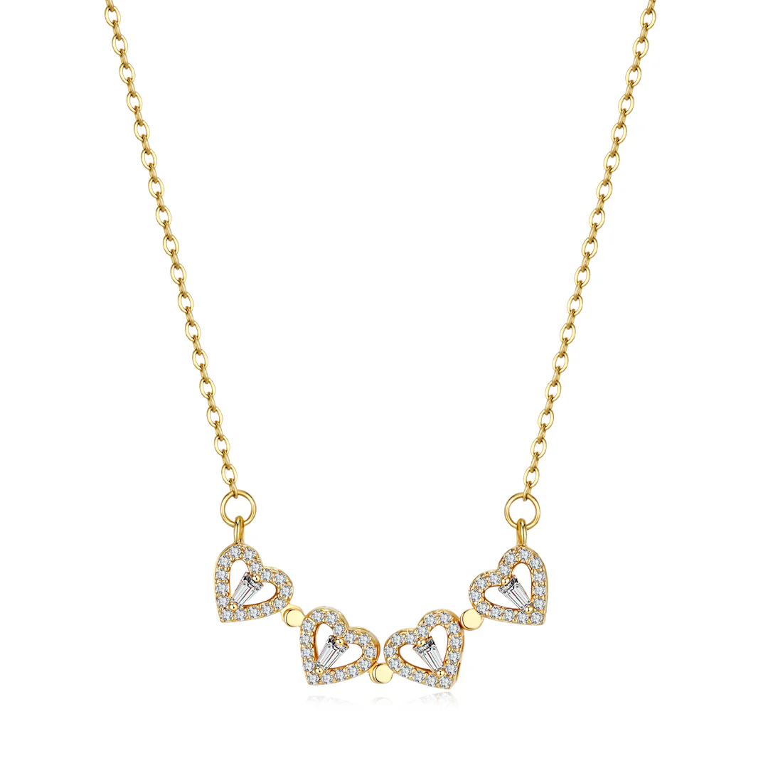 Clover Hearts Necklace - Image 2